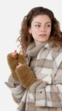Barts Bantota Fingerless Gloves brown Hot