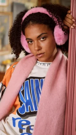 Barts Big Fur Earmuffs pink Sale