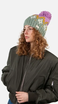 Barts Curley Beanie pale army Best