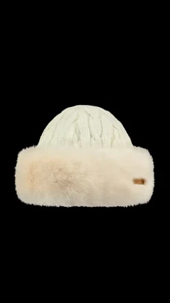 Barts Fur Cable Bandhat white Discount