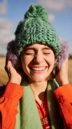 Barts Fur Earmuffs lilac Sale