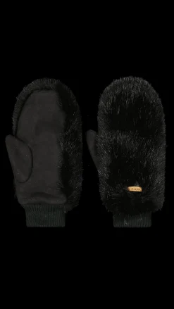 Barts Fur Mitts black Clearance