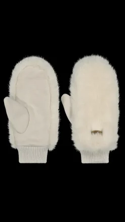 Barts Fur Mitts white Clearance