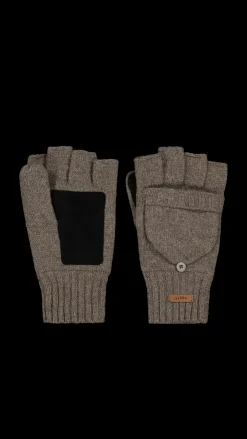 Barts Haakon Bumgloves heather brown Sale