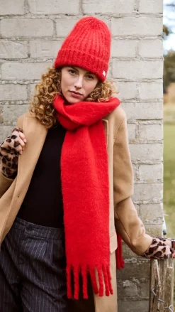 Barts Keridda Scarf red Hot