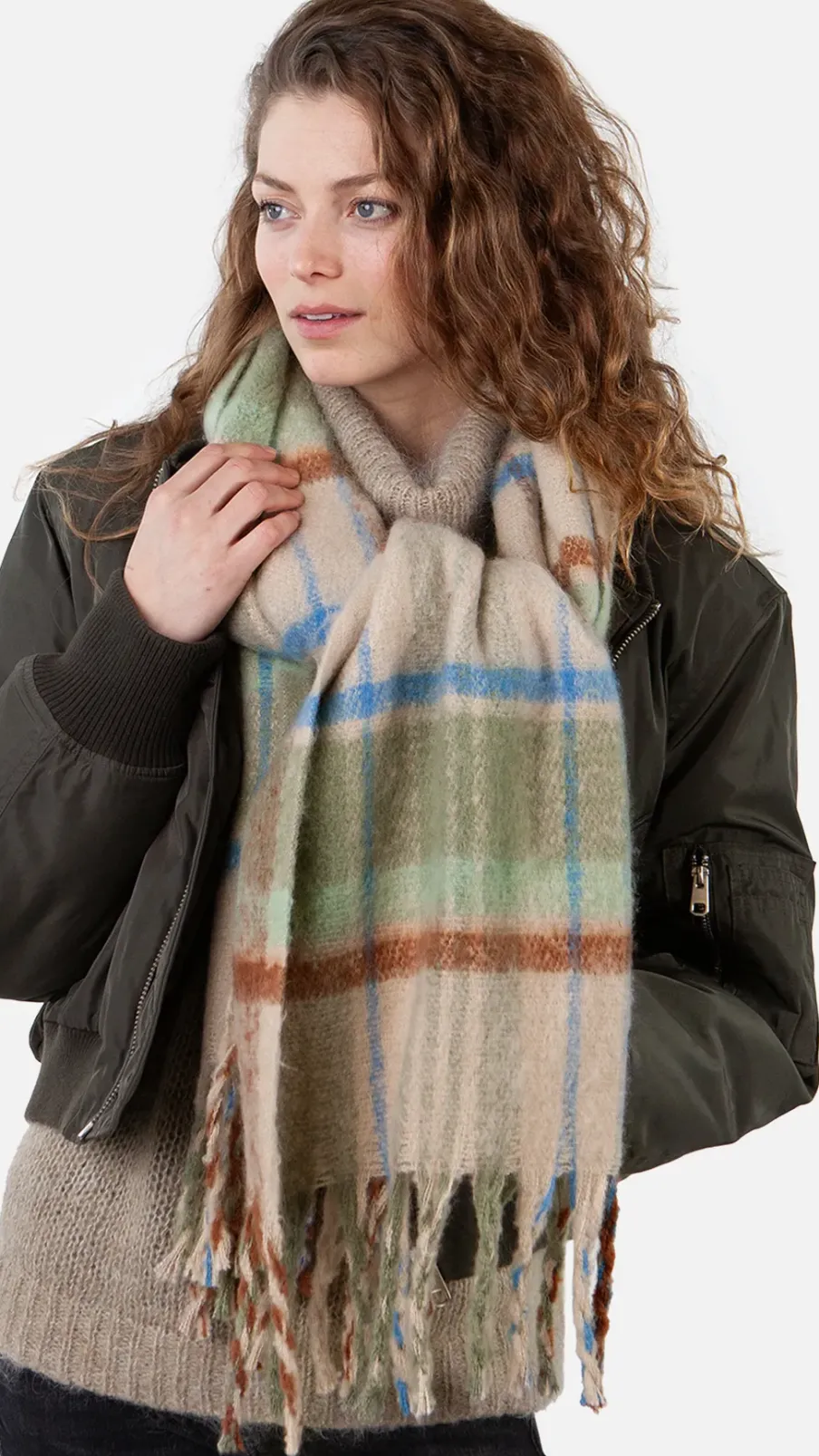 Barts Loriant Scarf pale army New