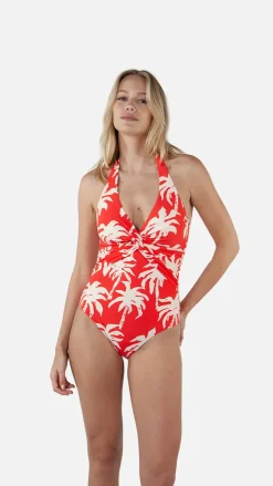 Barts Norri Halter Shaping One Piece red Hot