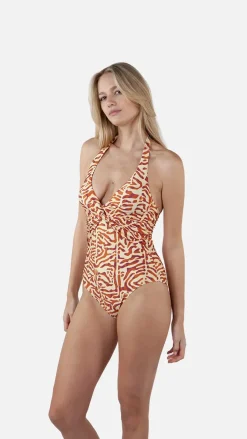 Barts Nunba Halter Shaping One Piece sand