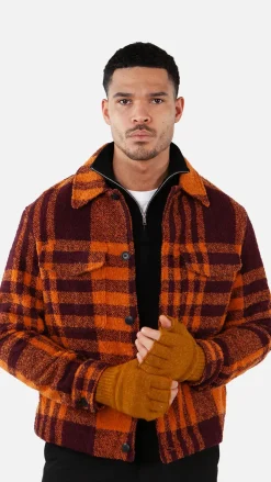 Barts Vidat Fingerless Gloves rust Best