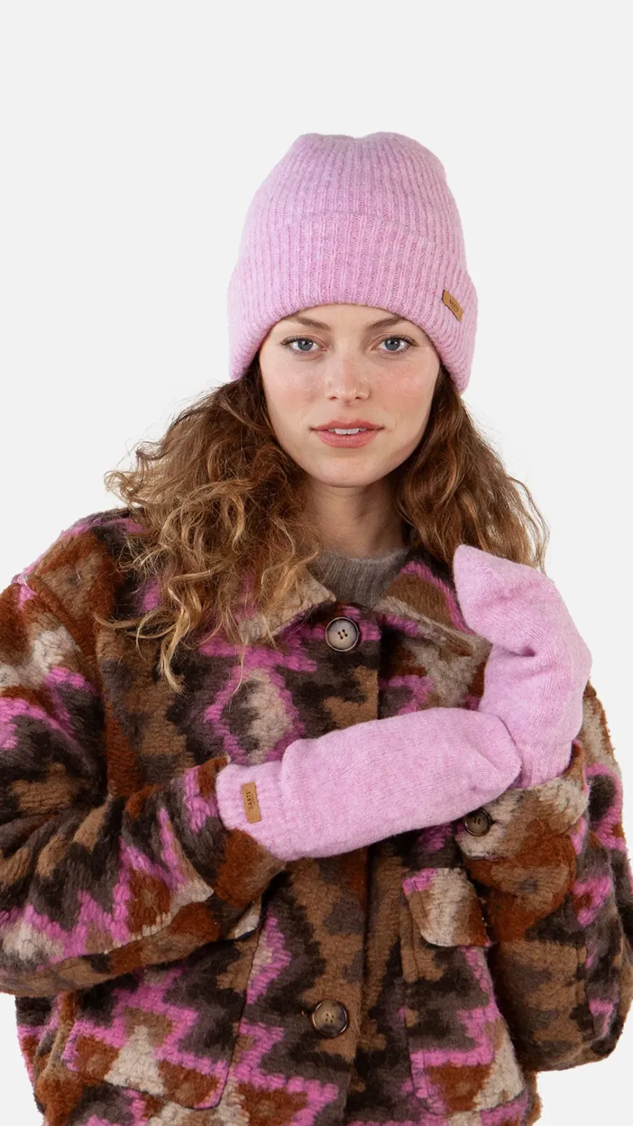 Barts Witzia Mitts dusty pink New